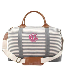 Load image into Gallery viewer, Striped Weekender Bag
