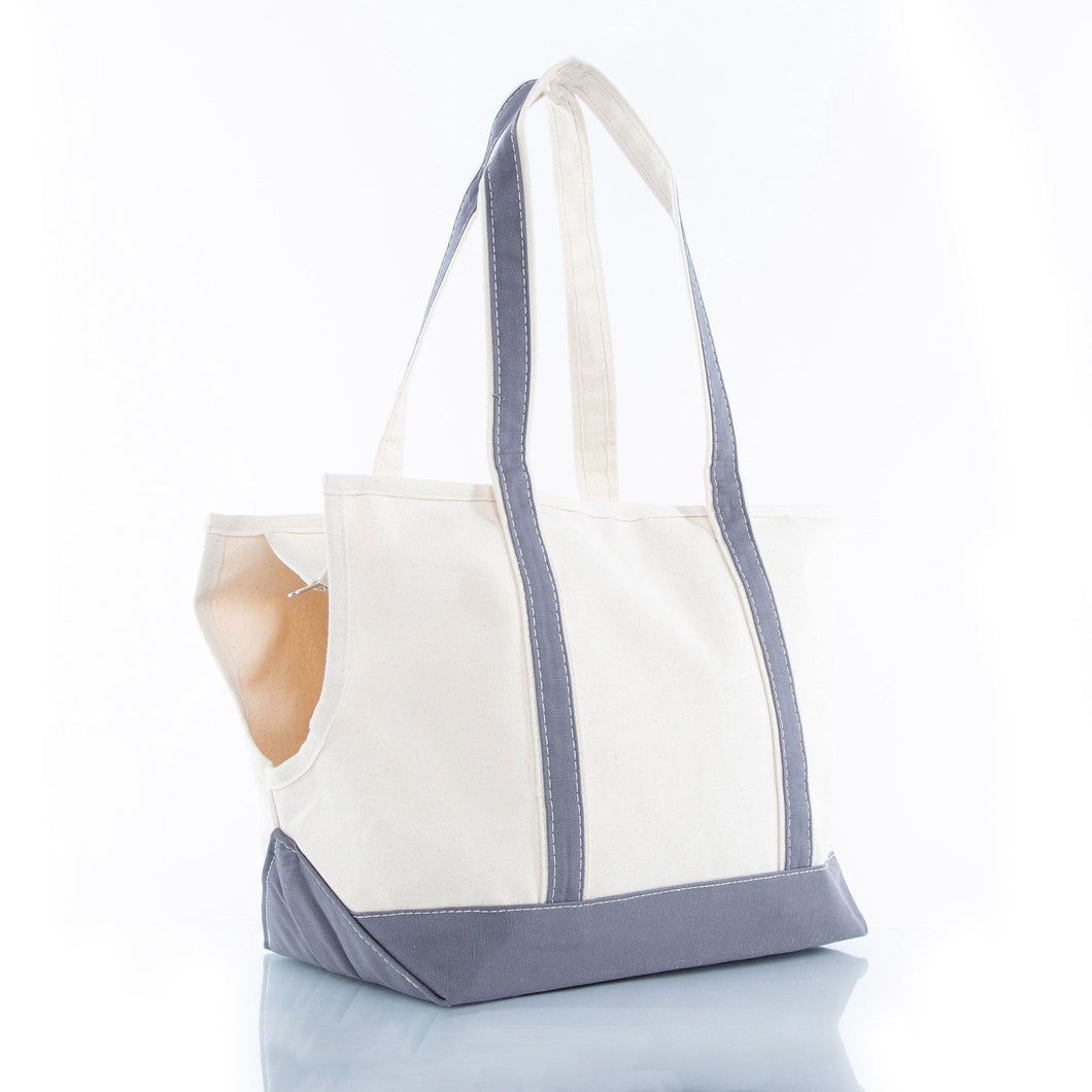 Gray Canvas Pet Carrier