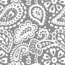 Load image into Gallery viewer, Grey Paisley Cooler Tote
