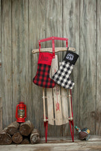 Load image into Gallery viewer, Personalized  Buffalo Check Christmas Stocking
