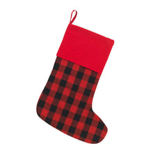 Load image into Gallery viewer, Personalized  Buffalo Check Christmas Stocking
