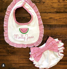 Load image into Gallery viewer, Personalized Diaper Cover with Bow
